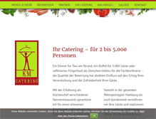 Tablet Screenshot of km-catering.de